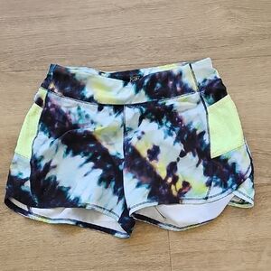 Athleta Girl's Tie-Dye Record Breaker 3" Athletic Shorts Size 12